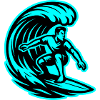 Surfer Wave Surfing