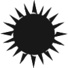 Bold Sunburst Pattern on Dark Background