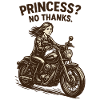 Princesse? Motard non merci