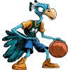 Basketball Vogelstrauss