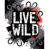 Live Wild Graffiti Design