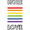 More love pride rainbow