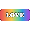 LOVE rainbow LGBT gay pride