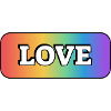LOVE rainbow LGBT gay pride