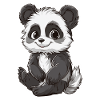 Ours panda mignon