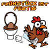 Chicken Makes Breakfast Funny Chickens