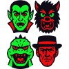 4 Monstres effrayants