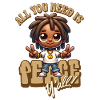 Peace Yall Cartoon Vibe