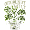 Waxes, Not Wilted Plant Rock