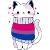 Bisexual Cat Bi Queer LGBTQ CSD Pride Month