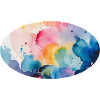 Aquarellfarben Farbexplosion auf Leinwand