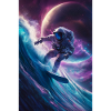 Galactic Surfing Astronaut