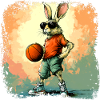 Bunny Basketball / Basketball Player Bunny