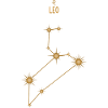 Löwe Sternzeichen Sternkonstellation Goldene Töne