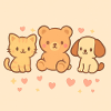 Cute cartoon drawing.