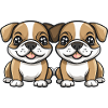 Bulldog Dog Comic