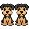 Airedale Terrier Dog Comic