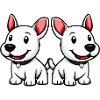 Bull Terrier Dog Comic