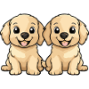 Golden Retriever Dog Comic