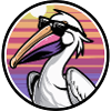 Pelican Bird Cool Comic