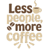 Minimalistische Kaffee-Sprichwort-Illustration