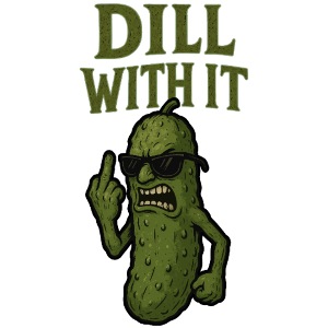 DILL WITH IT T-Shirt | Camicia con sottaceti arrabbiati