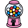Pinker Retro Kaugummiautomat