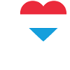Luxembourg Heart Flag
