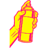 Graffiti Spraydose Pop-Art