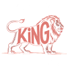 King - Cool Lion Logo