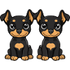 Doberman Dog Comic