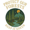 Forest protection nature motif