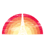 Sunset in Paris - with Eiffel Tower