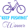 Keep Pushing – Symbolic Bike-Inspired Design