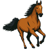 Galloping Amber Stallion