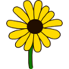 Minimalist Sunflower Design