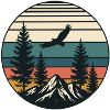 Retro Vintage Landscape
