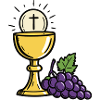 Holy Communion Chalice and Grapes
