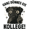 Funny dog with naughty saying