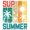 SUP summer - Palmen & Strand
