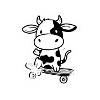 Moo've Over Skate Cow