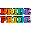 Bride Pride Lesbian Wedding Rainbow