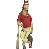 Pferd Baseball Baseballschläger