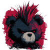 Cute Punk Teddy Bear