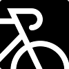 Stylized road bike with drop bar