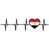Egypt Heartbeat Flag Egyptians