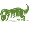 T-Rex hates pushups - Tyrannosaurus - gift