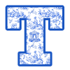 Blue Chinoiserie Letter
