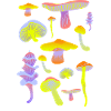 Tropical Mushroom Neon Palette