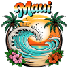 Maui Hawaii beach palm trees